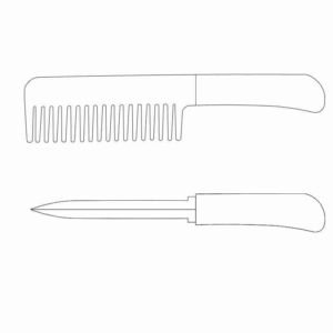 ztechknives.uk ZT-CK05-discrete comb knife - discrete comb knife ztechknives.uk