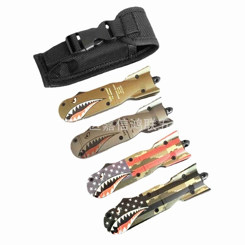 Cross-border spot OTF micro-technology zinc-aluminum alloy handle nuclear bomb shape outdoor camping equipment folding knife - ztechknives.uk