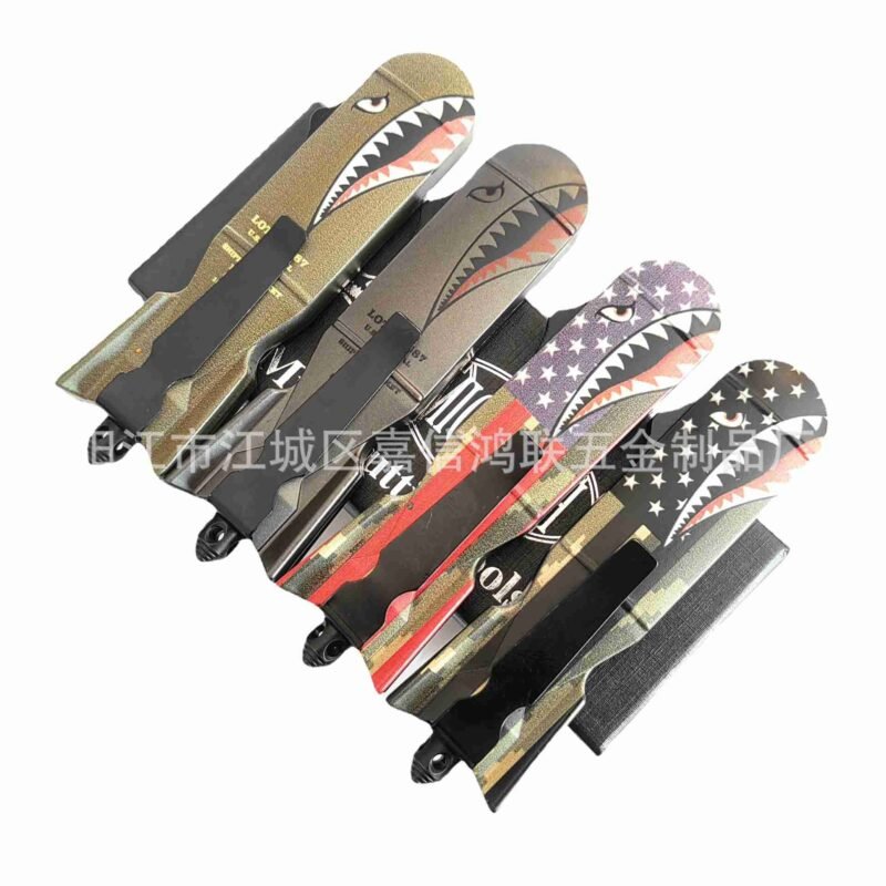 Cross-border spot OTF micro-technology zinc-aluminum alloy handle nuclear bomb shape outdoor camping equipment folding knife - ztechknives.uk