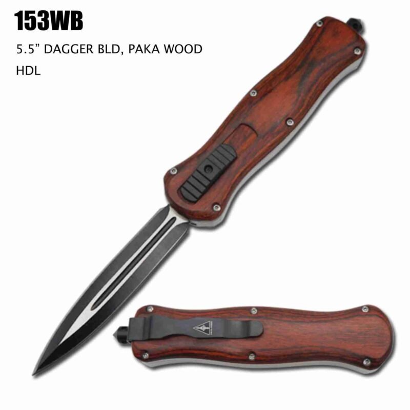 wood otf knife wood otf knife