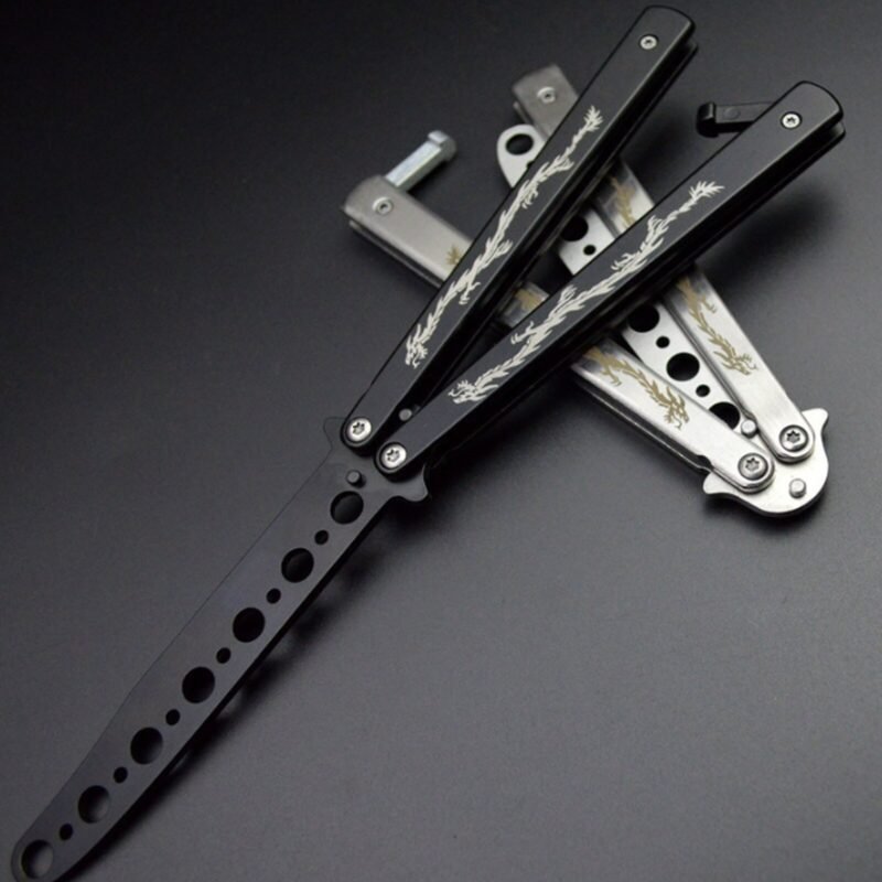 Foldable-Comb-Stainless-Steel-Practice-Training-Butterfly-Knife-Comb-Beard-Moustache-Brushes-Hairdressing-Styling-Tool-3 Foldable Comb Stainless Steel Practice Training Butterfly Knife Comb Beard Moustache Brushes Hairdressing Styling Tool - 02 - ztechknives.uk