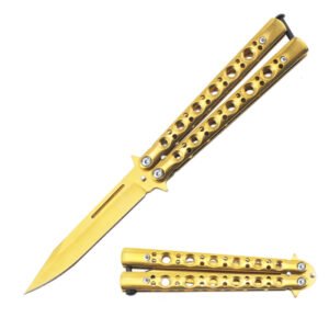 ztechknives.uk butterfly knife gold