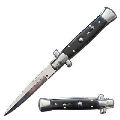 9.75″ Italian Milano Stiletto Black Automatic Knife_642d83fa8d17b.jpeg 9.75 Italian Milano Stiletto Black Automatic Knife - ztechknives.uk