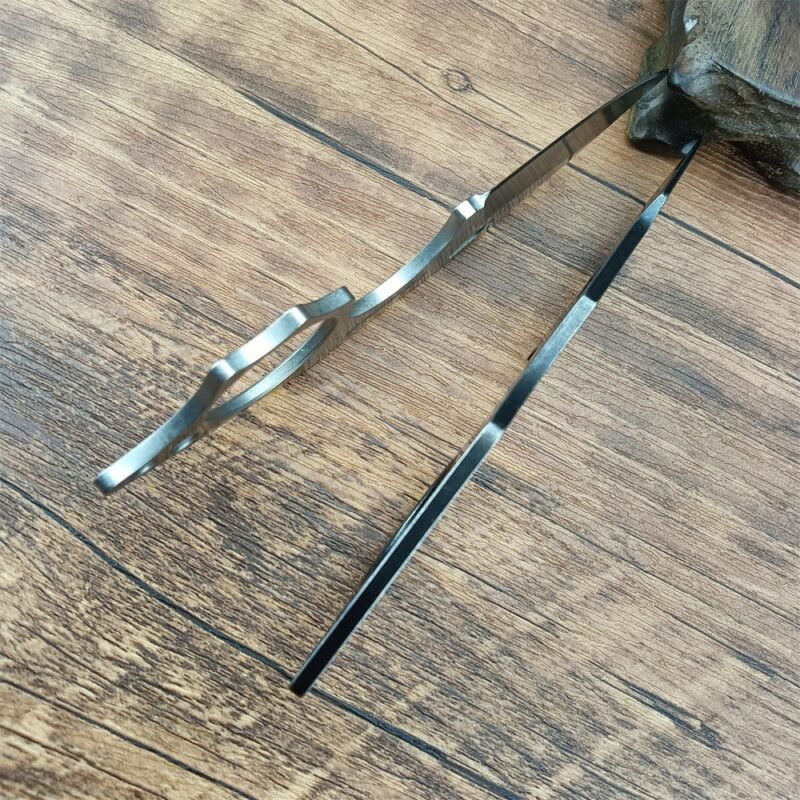 5/ MINI EDC Full Tang Neck Knife 9cr18 Stone Washing Stainless Steel Tactical Fixed Blade Compact Knife with Chained Sheath - ztechknives.uk