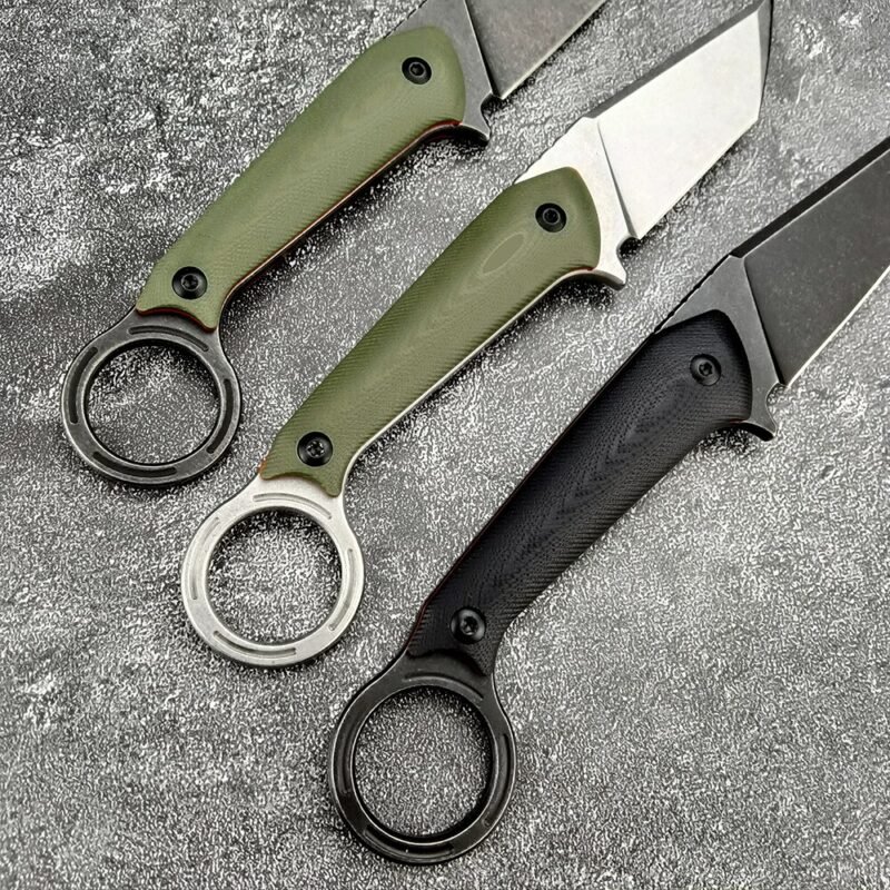 Tanto Blade Straight Hunting Outdoor Tactical Knife Edc Neck Knife Wilderness Defense 8Cr13Mov Fixed Blade Knife Camping Tools - ztechknives.uk