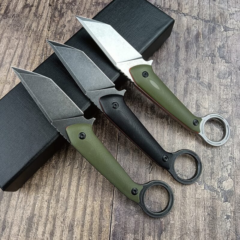Tanto Blade Straight Hunting Outdoor Tactical Knife Edc Neck Knife Wilderness Defense 8Cr13Mov Fixed Blade Knife Camping Tools - ztechknives.uk
