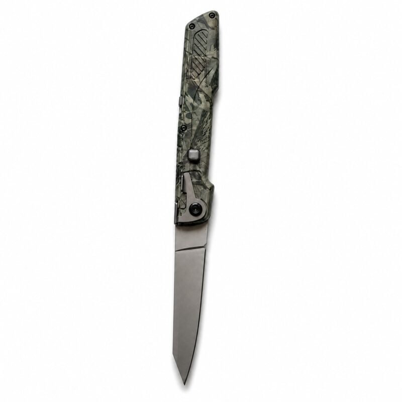 11 Inch Camo Handle Manual Folding Knife - 5 Colour Options - ztechknives.uk